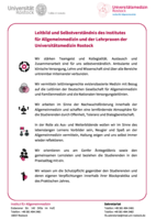 © Institut für Allgemeinmedizin UMR Leitbild